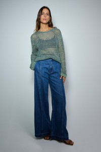 GL�NZENDER STRICKPULLOVER
