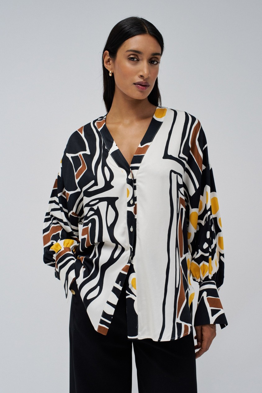 CHEMISE OVERSIZE � MOTIF COLOR�