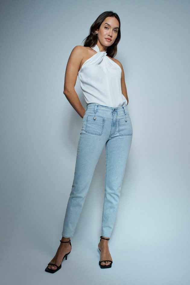 VAQUEROS DESTINY PUSH UP CROPPED SKINNY