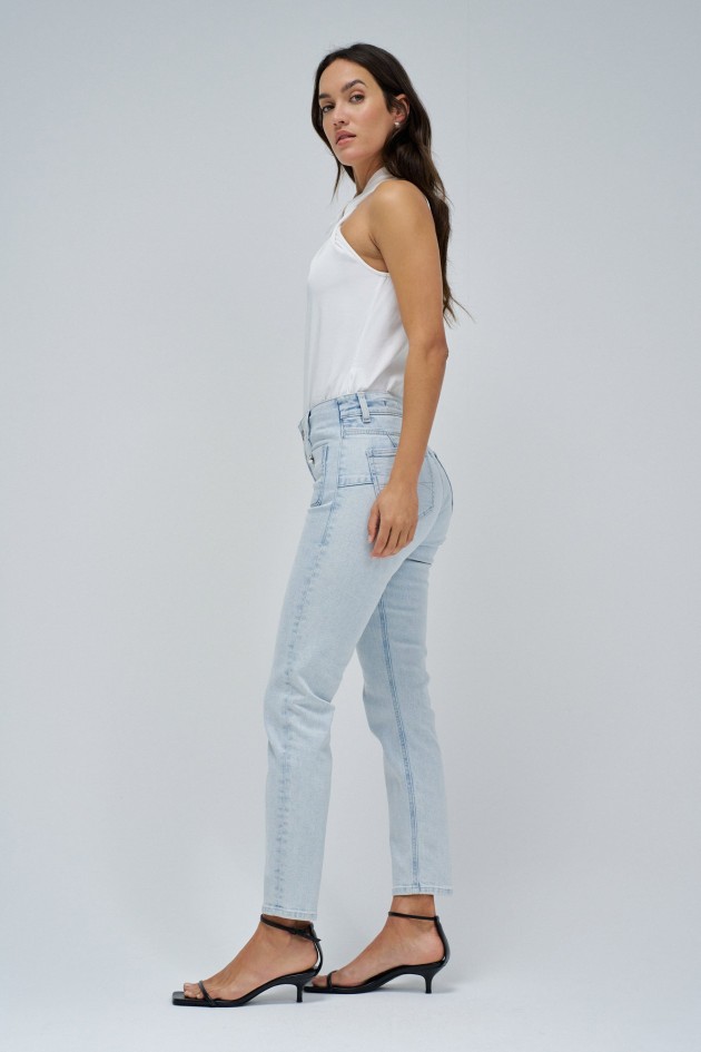 VAQUEROS DESTINY PUSH UP CROPPED SKINNY