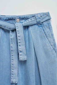 CHINO IN LIGHTDENIM WITH WIDE LEG