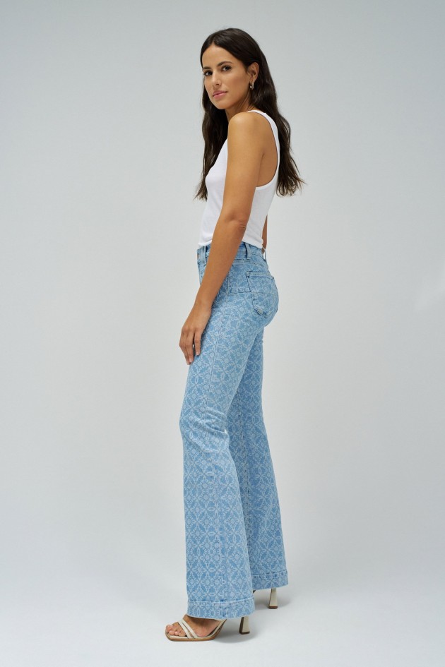 JEAN DESTINY PUSH UP FLARE
