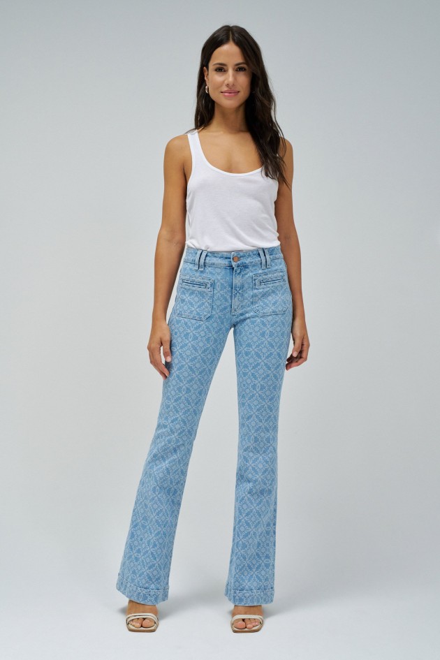 JEAN DESTINY PUSH UP FLARE