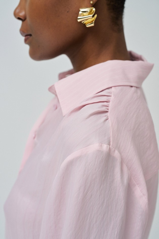 CHEMISE RAYÉE À MANCHES ÉVASÉES