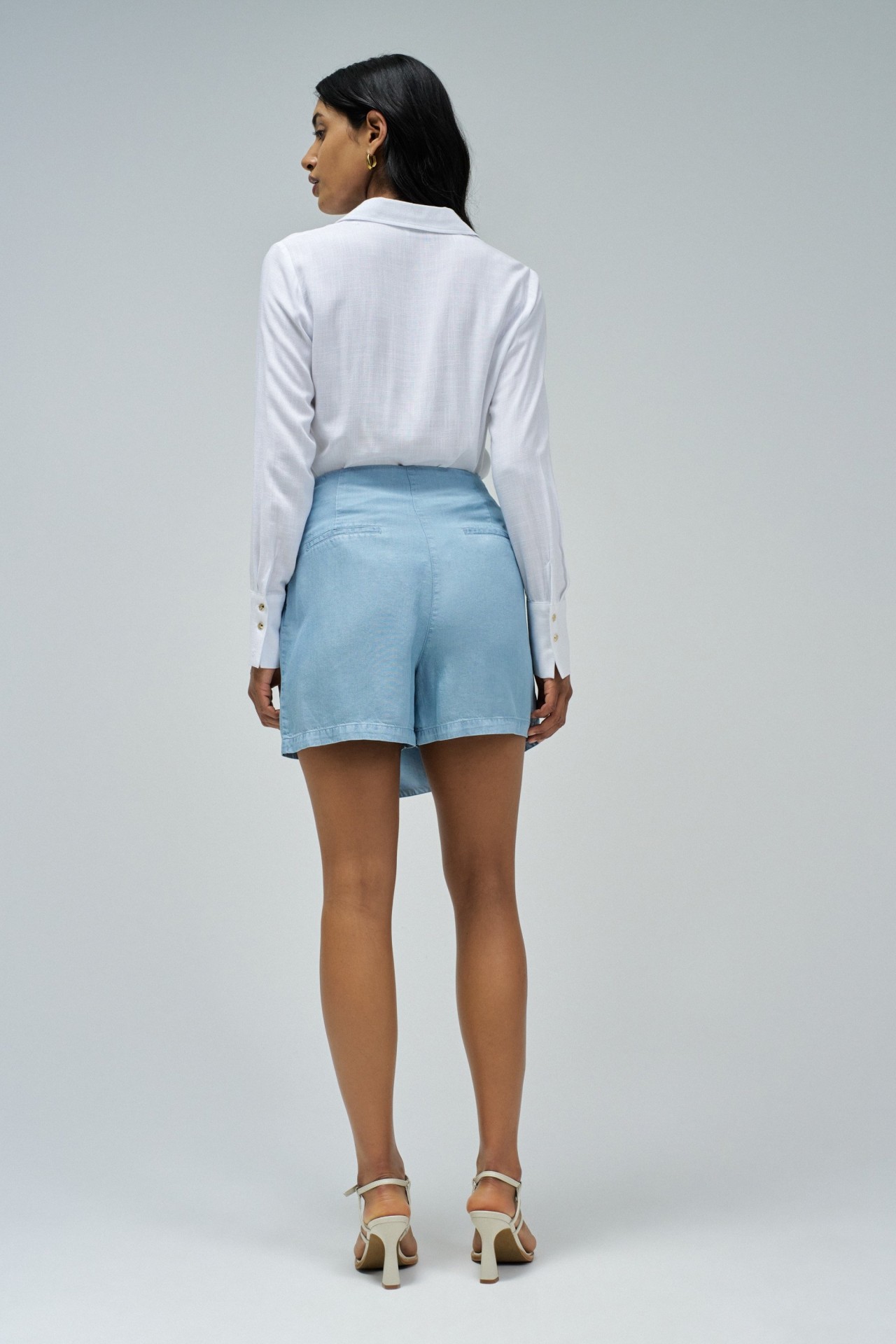 SKORT EM LIGHTDENIM