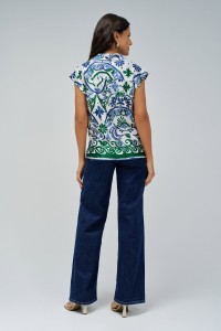 BLOUSE MOTIF FLORAL