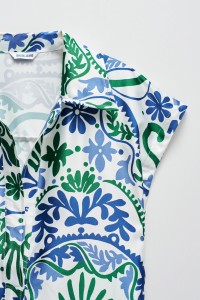 BLOUSE MOTIF FLORAL