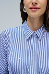 VESTIDO CAMISEIRO COM RISCAS