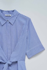 VESTIDO CAMISEIRO COM RISCAS