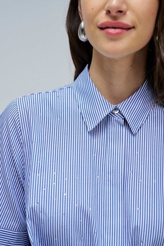 SHIRT DRESS WITH STRIPES