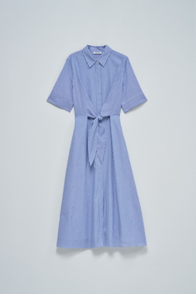 SHIRT DRESS WITH STRIPES