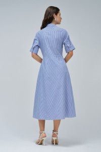 VESTIDO CAMISEIRO COM RISCAS