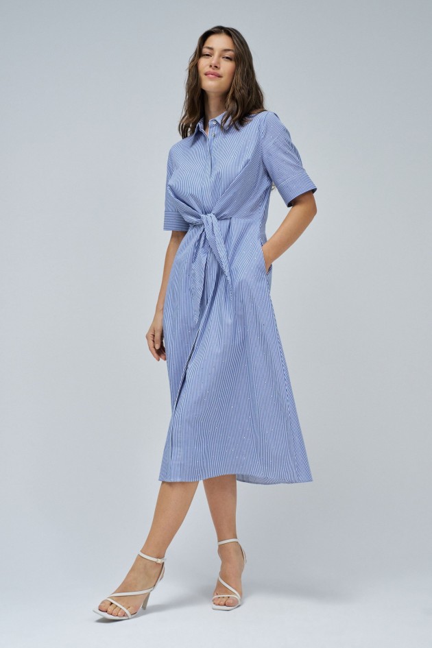 SHIRT DRESS WITH STRIPES