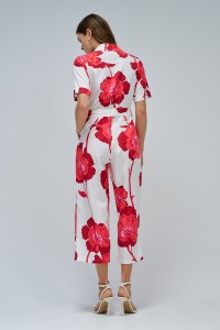 MACAC�O COM ESTAMPADO FLORAL