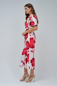 MACAC�O COM ESTAMPADO FLORAL