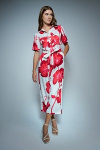 MACAC�O COM ESTAMPADO FLORAL