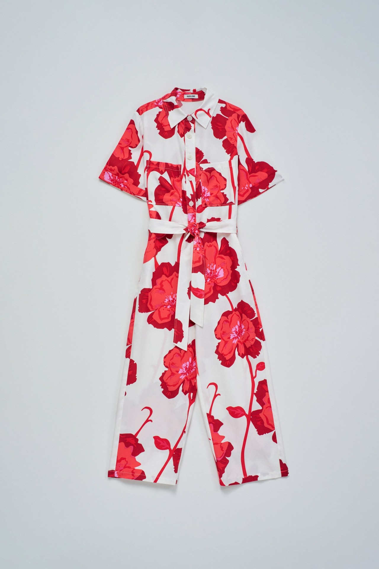 MACAC�O COM ESTAMPADO FLORAL