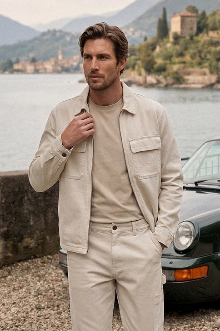 OVERSHIRT IN LICHT DENIM