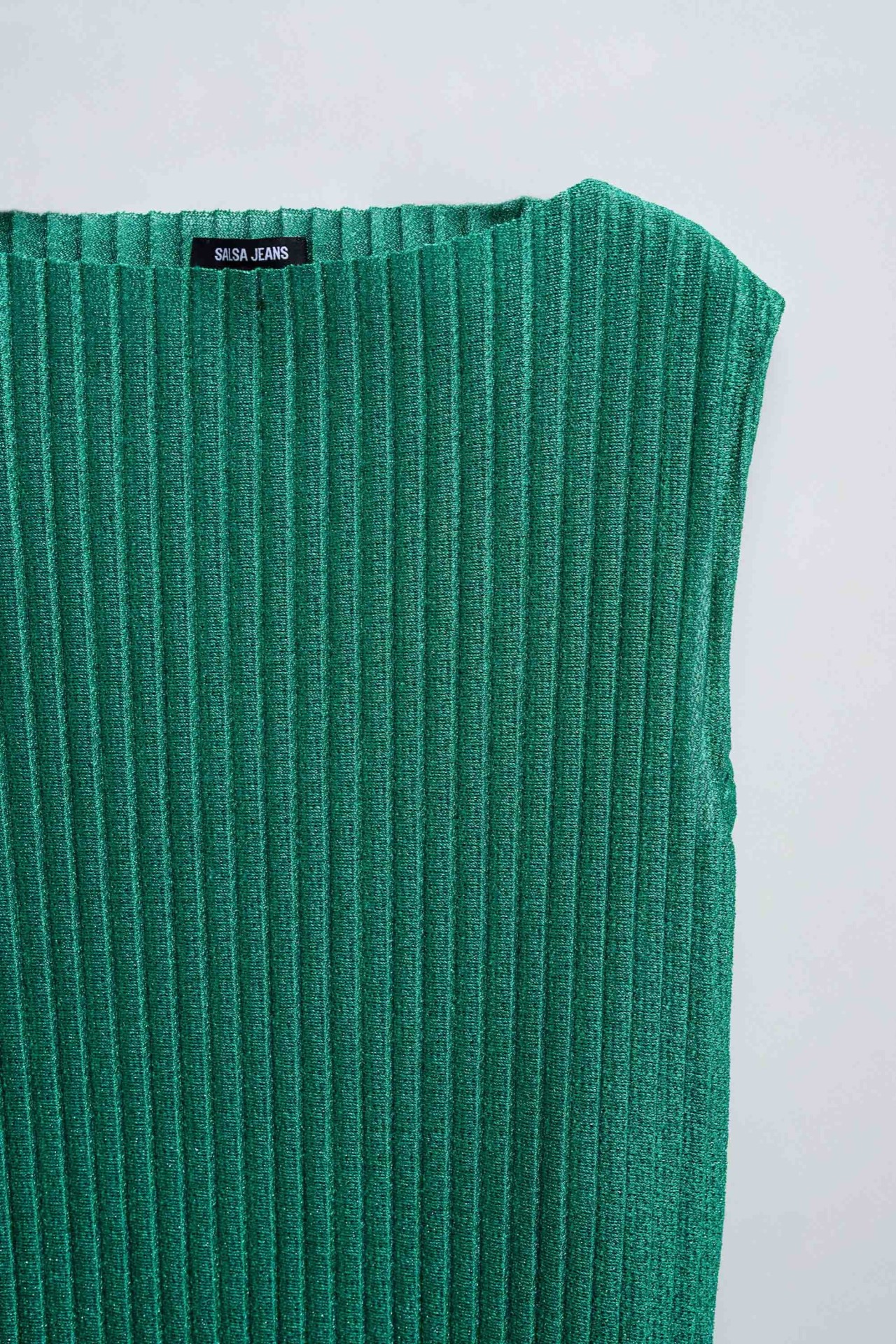 TOP PLISSADO COM LUREX