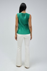 TOP PLISSADO COM LUREX
