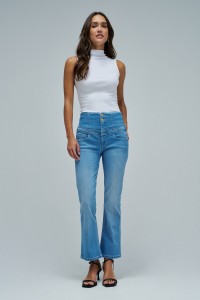 JEANS DIVA PUSH IN CROPPED FLARE JEANS DIVA PUSH IN CROPPED FLARE