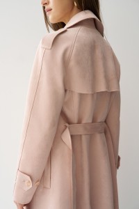 TRENCH COAT EFEITO SUEDE