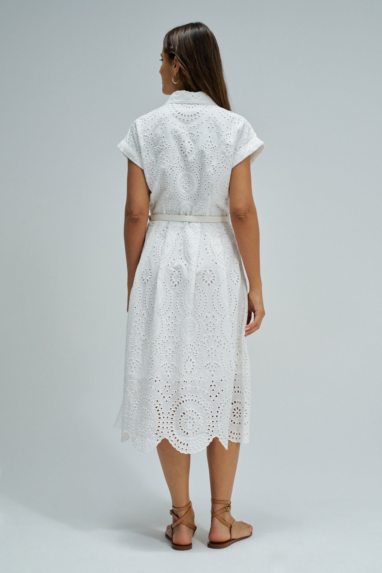 SHIRT DRESS IN ENGLISH EMBROIDERY
