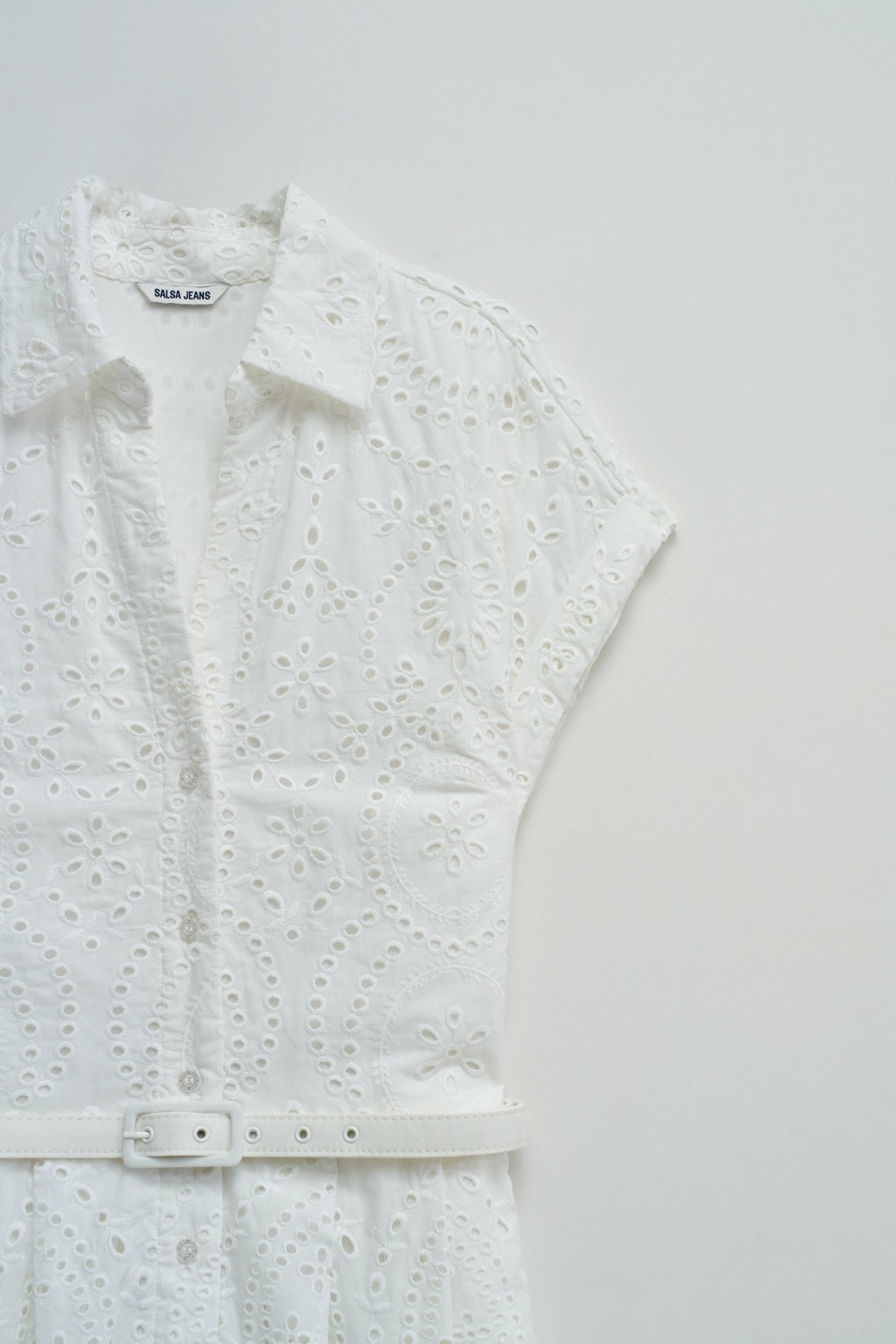 SHIRT DRESS IN ENGLISH EMBROIDERY