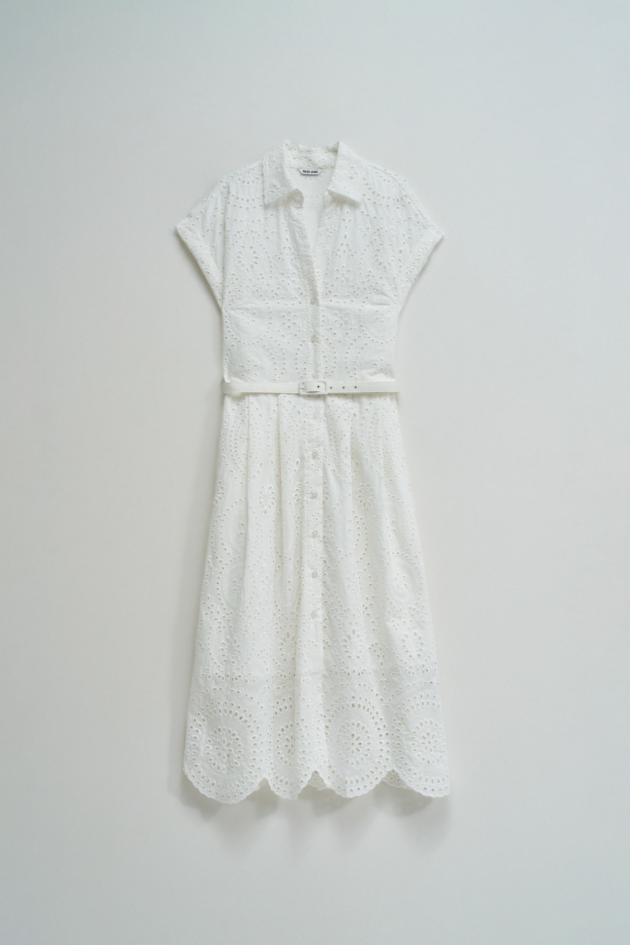 SHIRT DRESS IN ENGLISH EMBROIDERY
