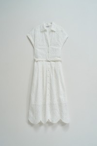 SHIRT DRESS IN ENGLISH EMBROIDERY