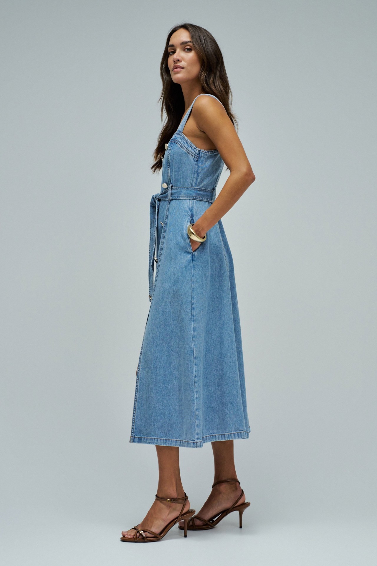 ROBE MIDI EN LIGHTDENIM