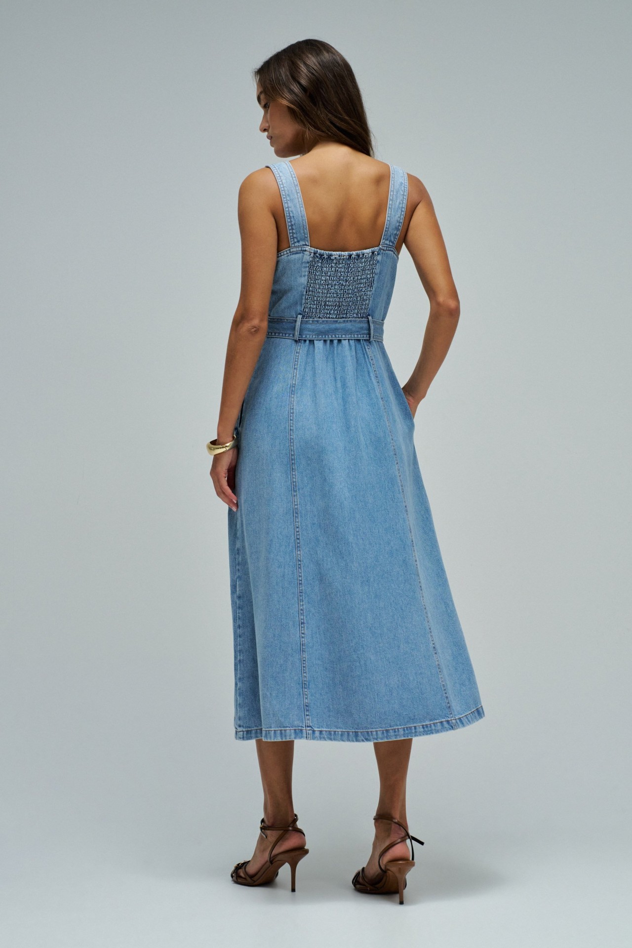 ROBE MIDI EN LIGHTDENIM