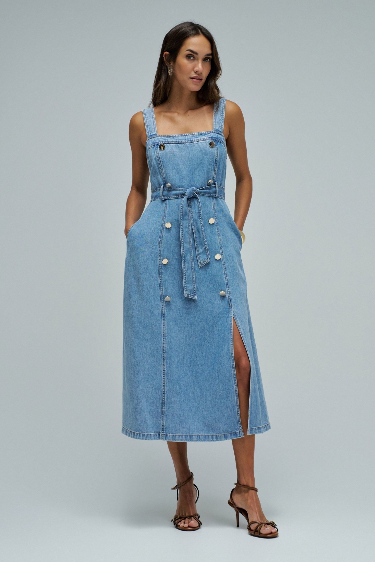 ROBE MIDI EN LIGHTDENIM