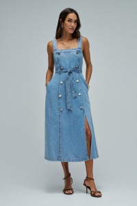 ROBE MIDI EN LIGHTDENIM