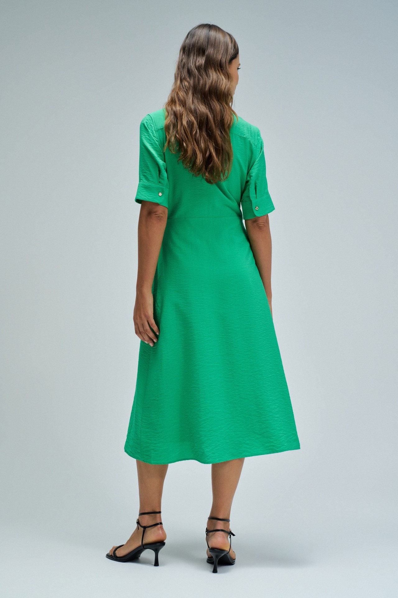 MIDI SHIRT KLEID