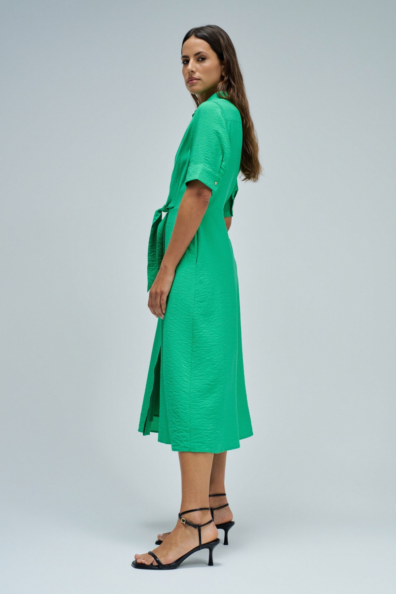 MIDI SHIRT KLEID