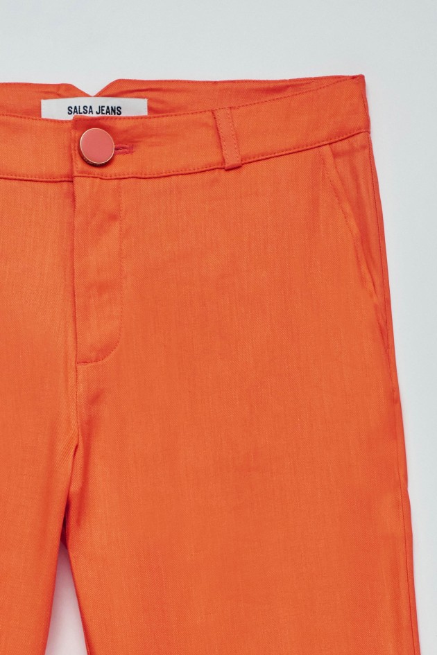 LINEN CHINO TROUSERS