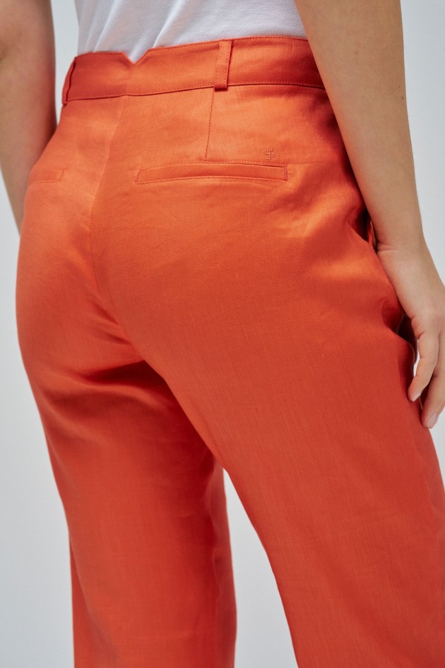LINEN CHINO TROUSERS