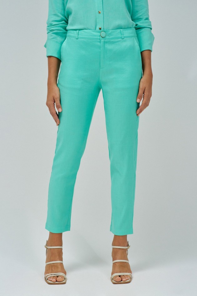 LEINEN CHINO