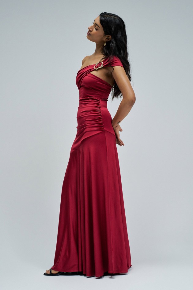 ROBE LONGUE AVEC APPLICATION DORÉE