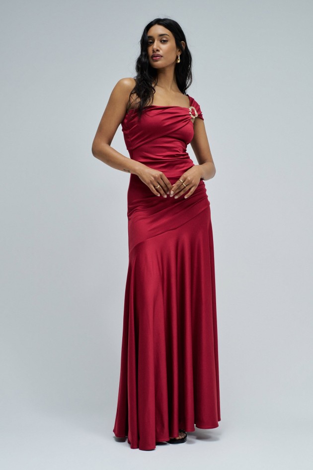 ROBE LONGUE AVEC APPLICATION DORÉE