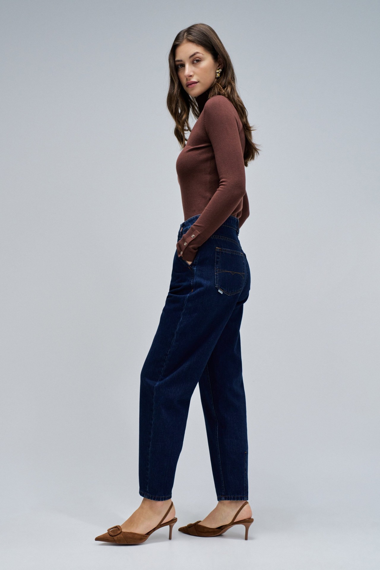 JEANS SLOUCHY CROPPED SLIM