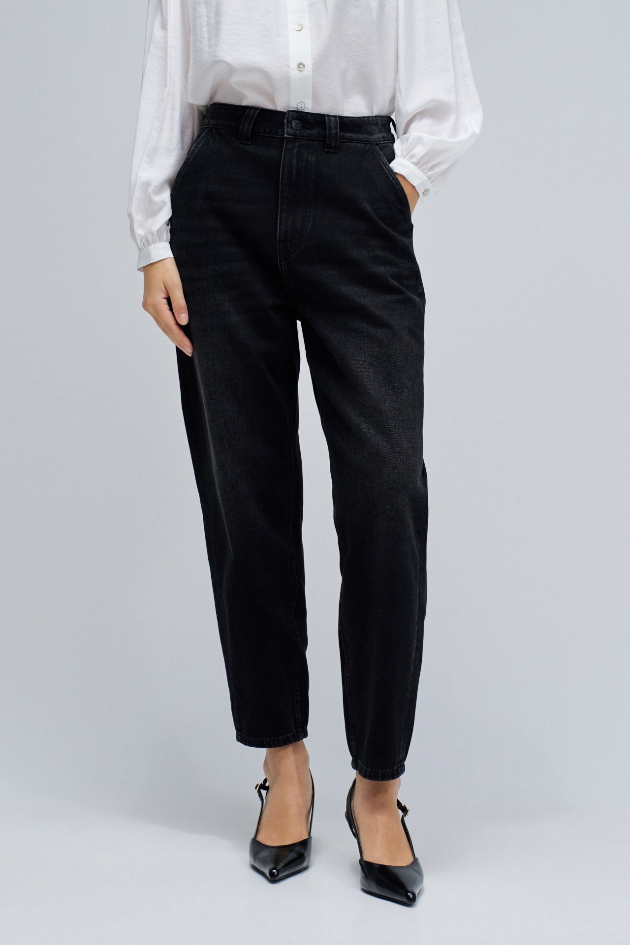 JEANS SLOUCHY CROPPED SLIM