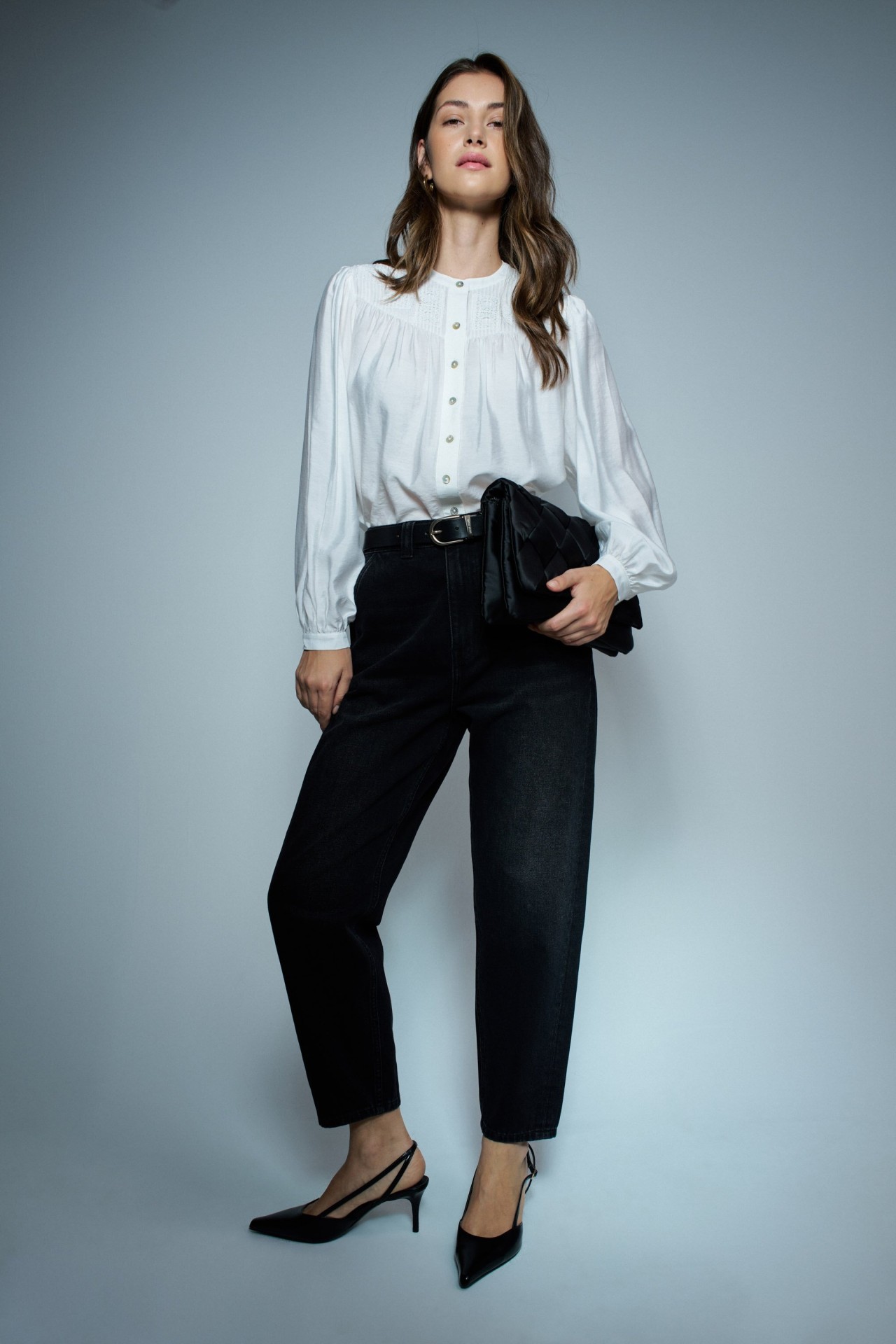 JEANS SLOUCHY CROPPED SLIM