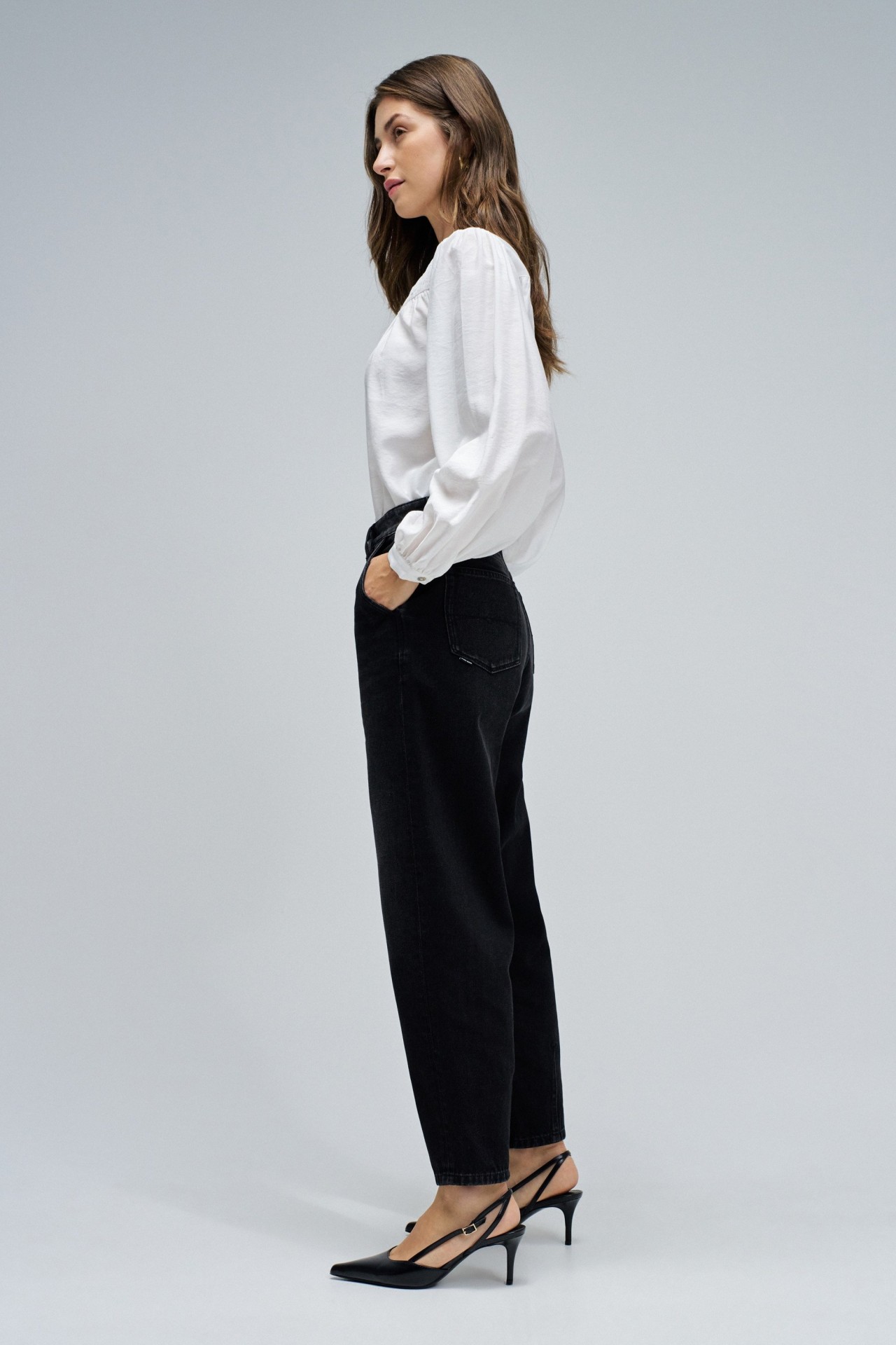 JEANS SLOUCHY CROPPED SLIM