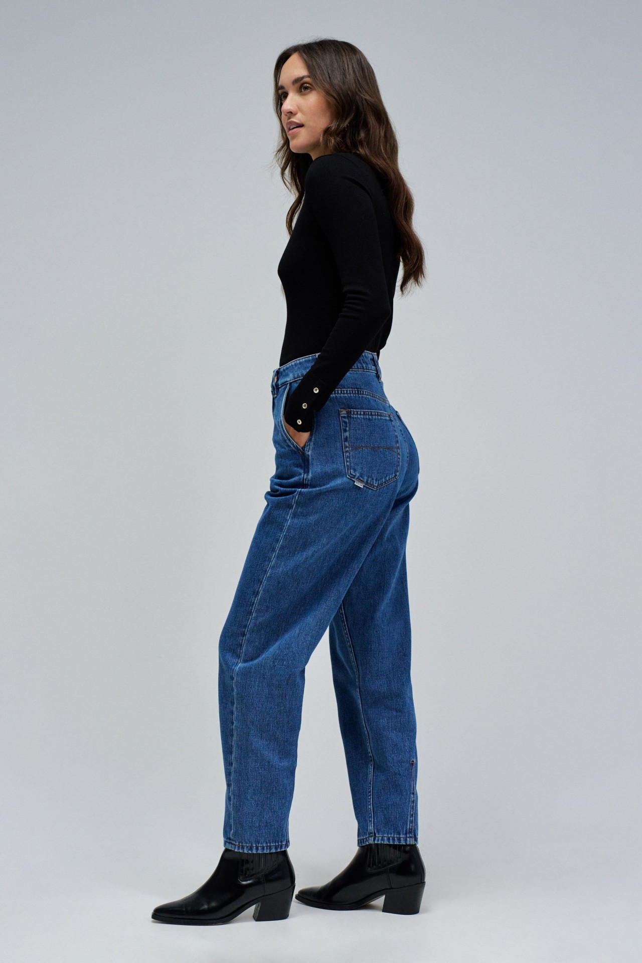 JEANS SLOUCHY CROPPED SLIM