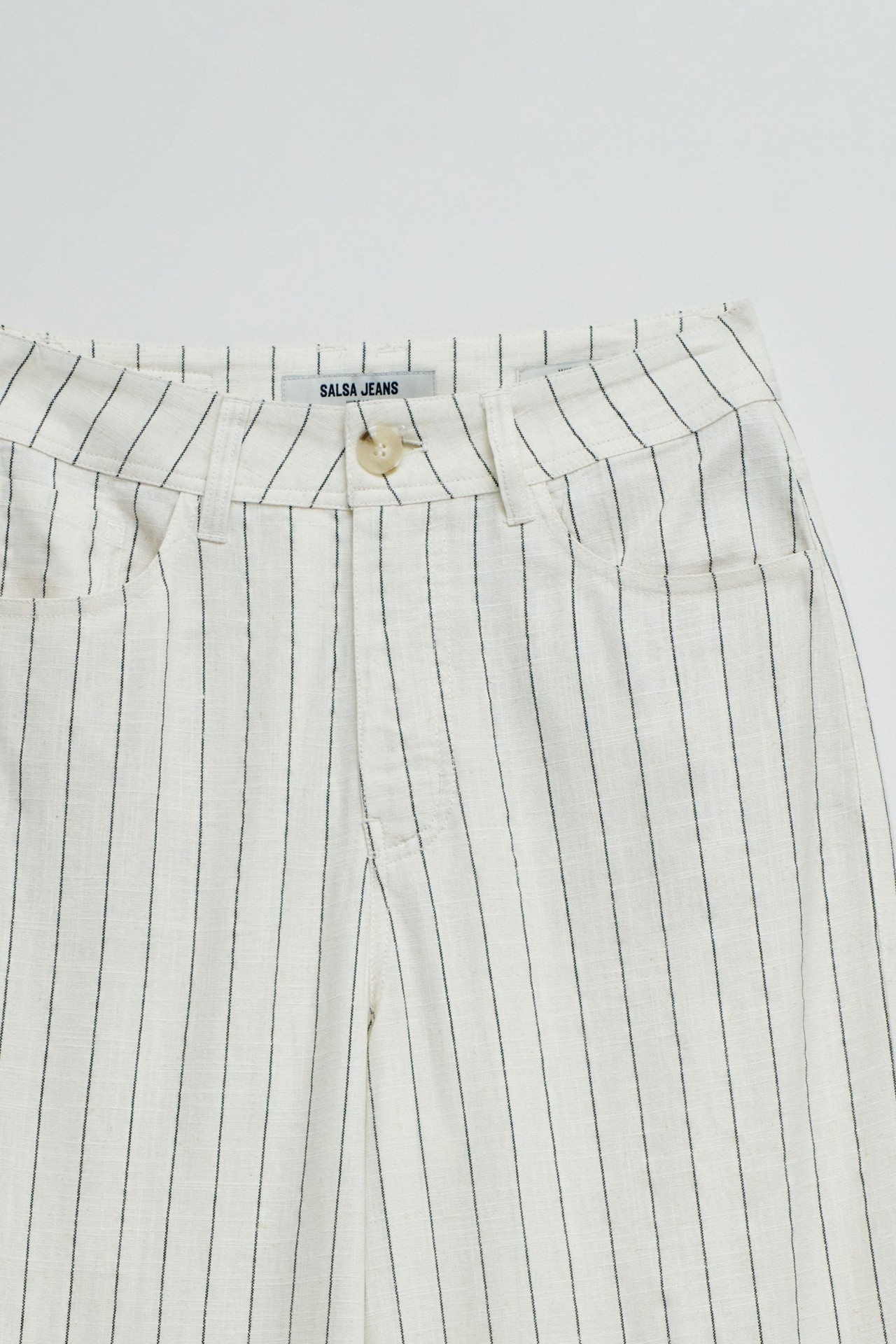 WIDE LEG TROUSERS WITH LINEN