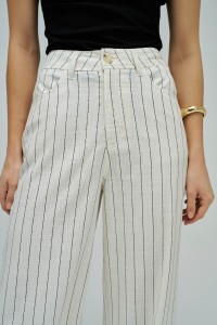 WIDE LEG TROUSERS WITH LINEN