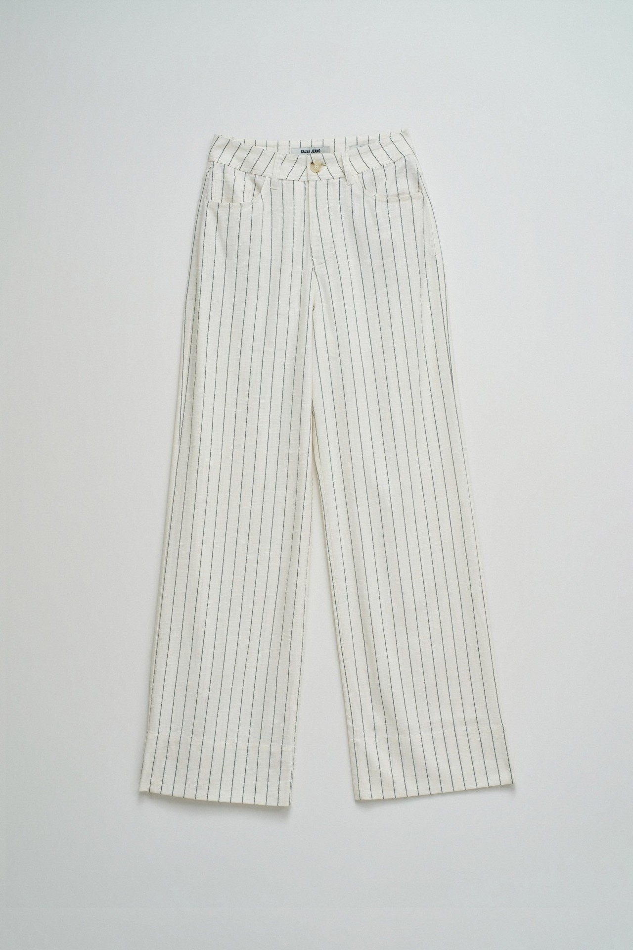 WIDE LEG TROUSERS WITH LINEN