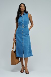 VESTIDO EM LIGHTDENIM